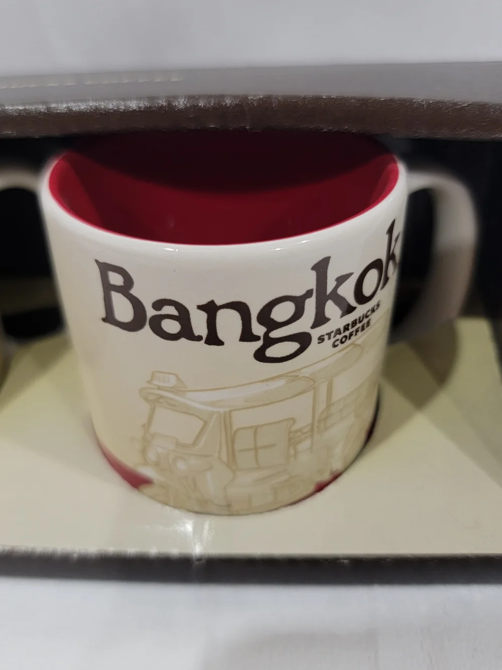 Starbucks Thailand & Bangkok Red and Brown Demitasse Mug Set - Picture 3 of 5